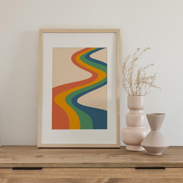 Póster Poster retro psicodélico Groovy colorido (Subido por el creador)