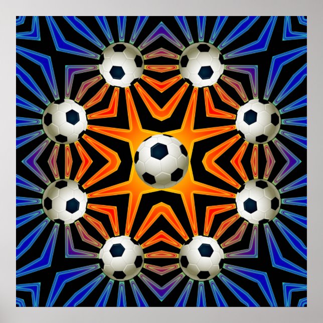 PÓSTER POSTER RETRO SOCCER BALL (Frente)