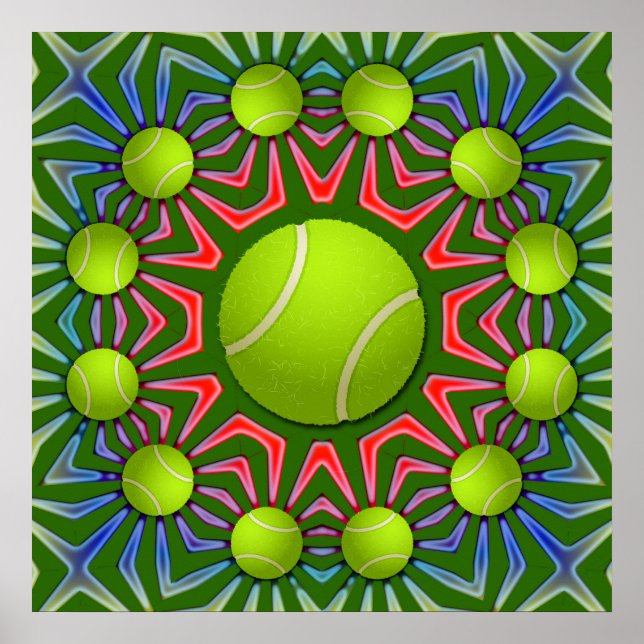 PÓSTER POSTER RETRO TENNIS BALL (Frente)