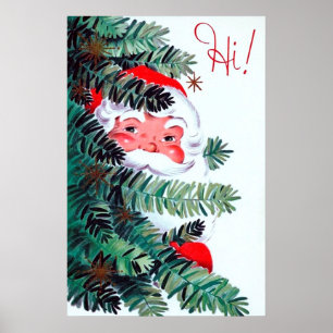 Póster poster retro vintage navidad navideña