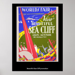 Póster Poster Retro Vintage Sea Cliff