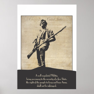 Póster Poster revolucionario grande del Minuteman
