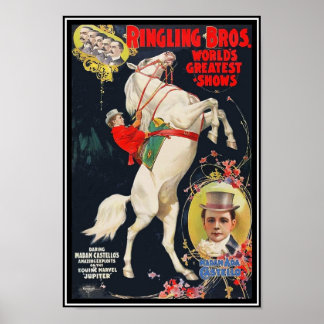 Póster Poster Ringling Brothers Circus Madam Ada Castello