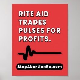 Póster poster "Rite Aid" 8.5x11" StopAbortionRx