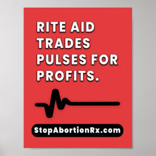 Póster poster "Rite Aid" 8.5x11" StopAbortionRx