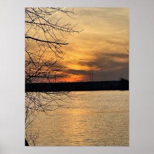 Póster Poster River Sunset