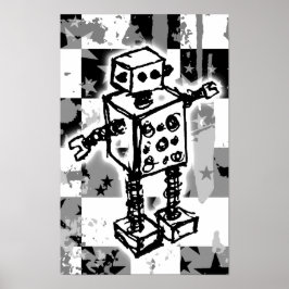 Póster Poster Robot esbozado
