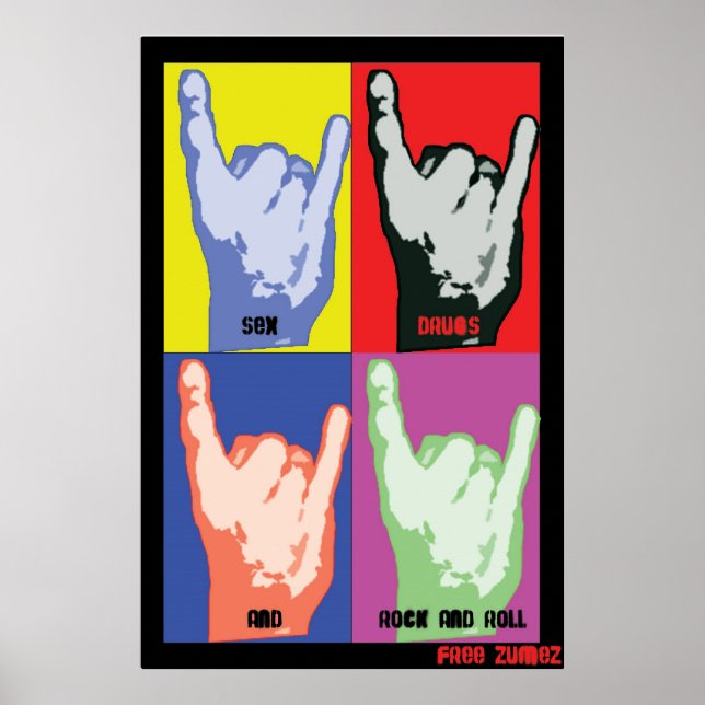 Póster Poster Rock N Roll (Frente)
