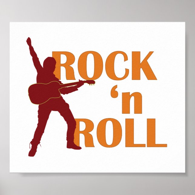 Póster poster - Rock 'n Roll (music design) (Frente)
