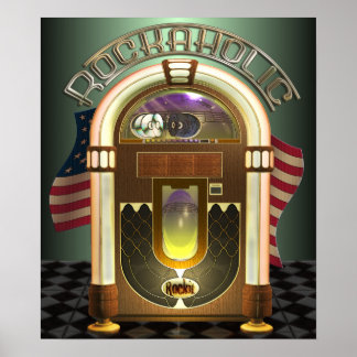 Póster Poster Rockaholic Jukebox