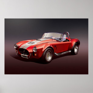 Póster Poster rojo Cobra-427