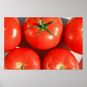 Póster Poster rojo de los tomates