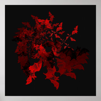 Póster Poster rojo Vampire Bats