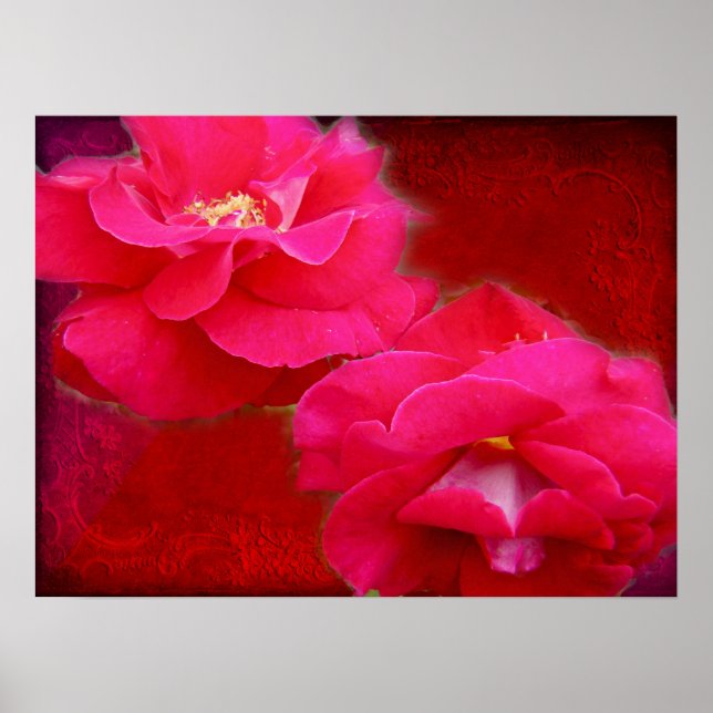 Póster Poster Romance and Red Roses (Frente)