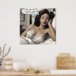 Póster Poster Romance Comic de 1950
