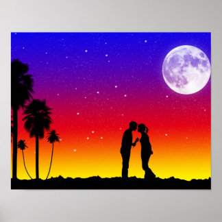 Póster Poster Romantic Sunset