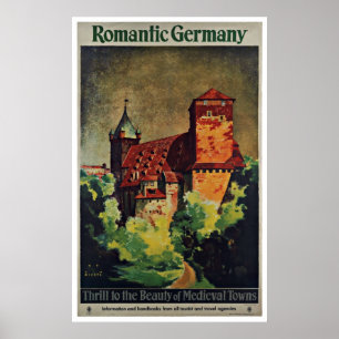 Póster Poster romántico del viaje del vintage de Alemani