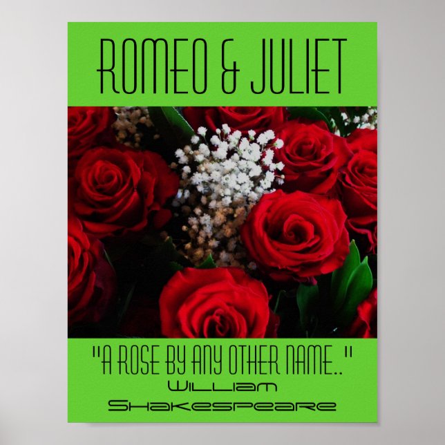 Póster Poster Romeo y Julieta Festival de Shakespeare Ros (Frente)