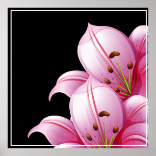 Póster Poster-Rosa Lillie