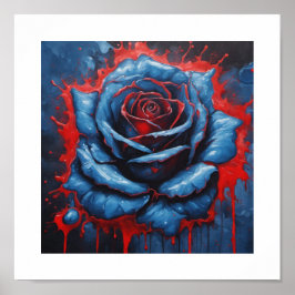 Póster Poster Rosa lunar de sangre azul