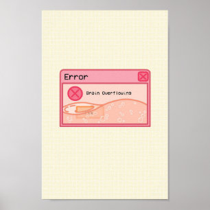Póster poster rosa pastel estético (mensaje de error)