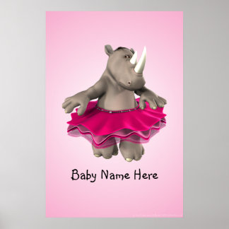 Póster Poster Rosa Rhino