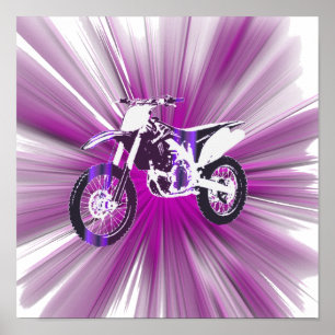 Póster poster rosado del haz 12x12 (Semi-lustre)