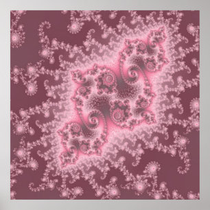 Póster Poster rosado oscuro de las medusas