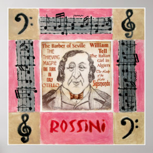 PÓSTER POSTER ROSSINI