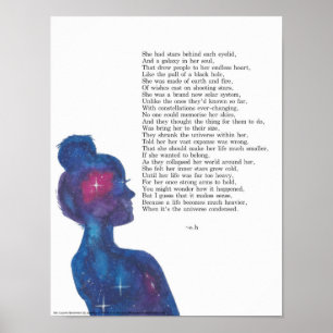 Póster Poster roto de la luz de las estrellas