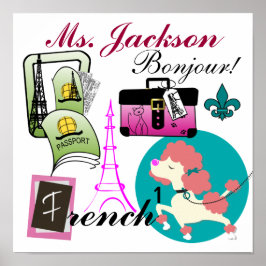 Póster Poster/Rótulo del profesor francés - SRF