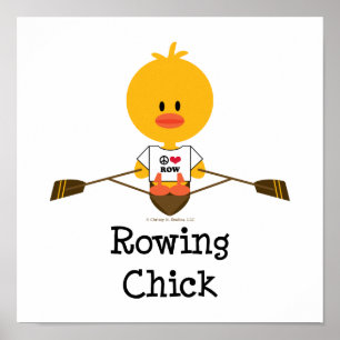 Póster Poster Rowing Chick