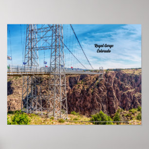 Póster Poster Royal Gorge Bridge Side View