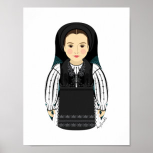 Póster Poster rumano Matryoshka