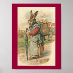 Póster Poster sabio de Pascua del conejo