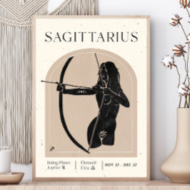 Póster Poster Sagittarius Feminine Zodiac