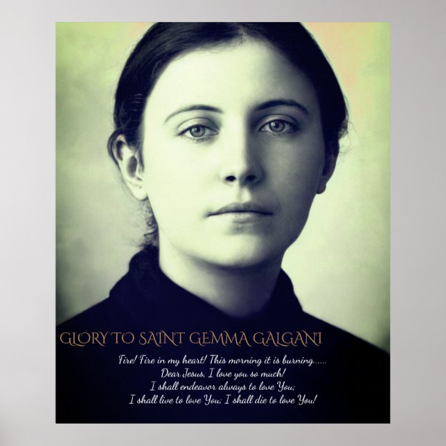 PÓSTER POSTER SAINT GEMMA GALGANI (Frente)