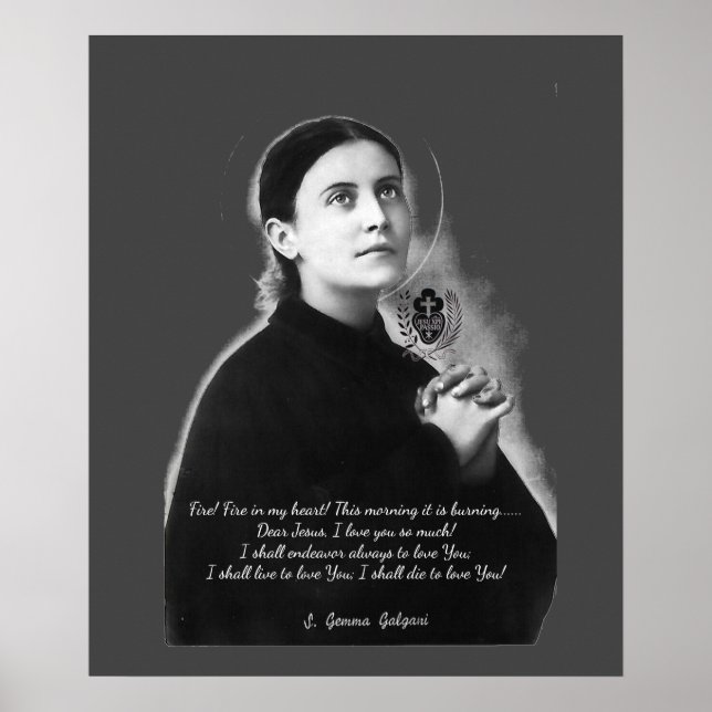 PÓSTER POSTER SAINT GEMMA GALGANI (Frente)