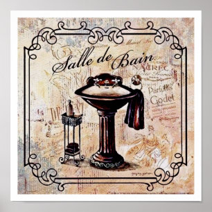 PÓSTER POSTER "SALLE DE BAIN"