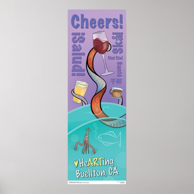 Póster Poster - ¡Salud! - Buellton.Art (Frente)