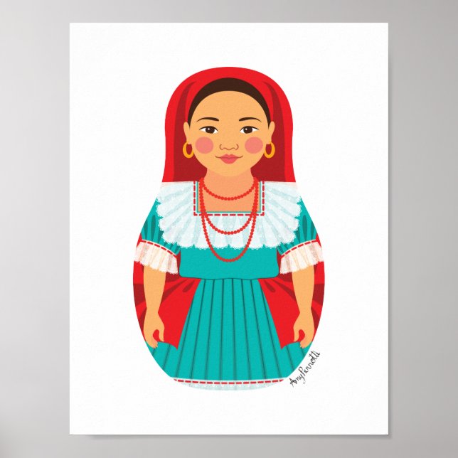 Póster Poster salvadoreño Matryoshka (Frente)