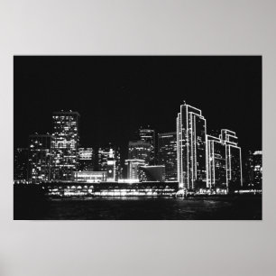 Póster Poster San Francisco en la noche 1 de 2