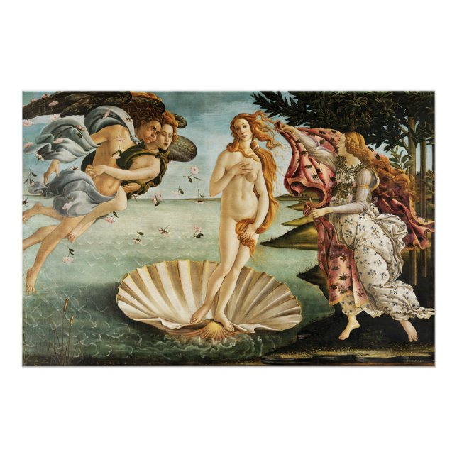 Póster Pôster Sandro Botticelli's The Birth of Venus (Anverso)