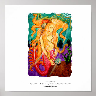 Póster poster "Sanibel Siren" - 15" x 15"