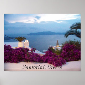 Póster poster Santorini Grecia