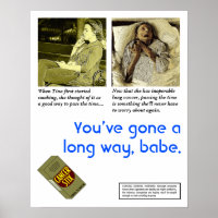 Poster satírico anti tabaco