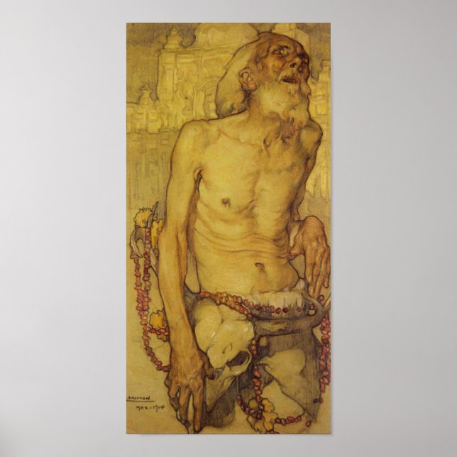 Póster Poster Saturnino Herran El Ciego (Frente)