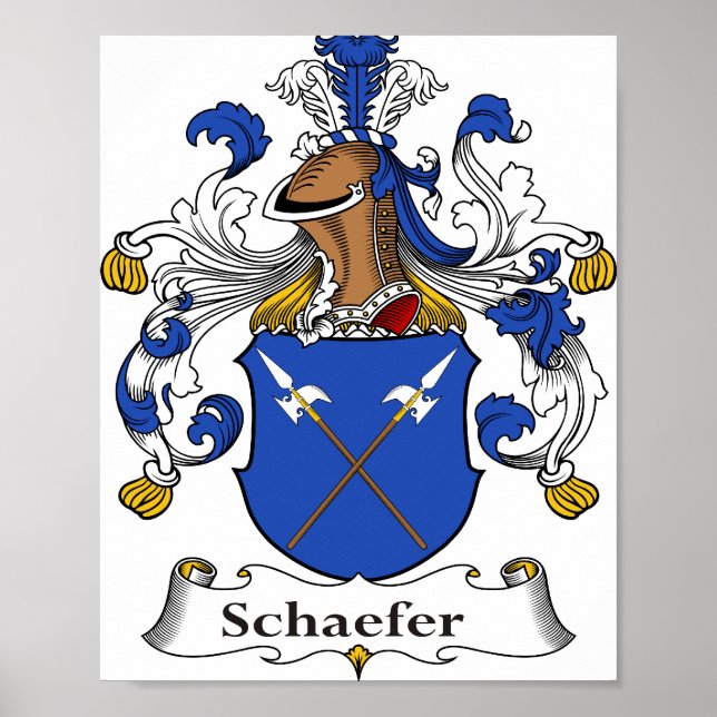 Póster Poster Schaefer Coat of Arms 8"x10" (Frente)