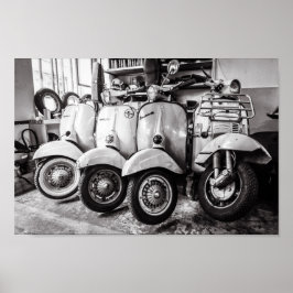 Póster Poster Scooter clásico | París Francia