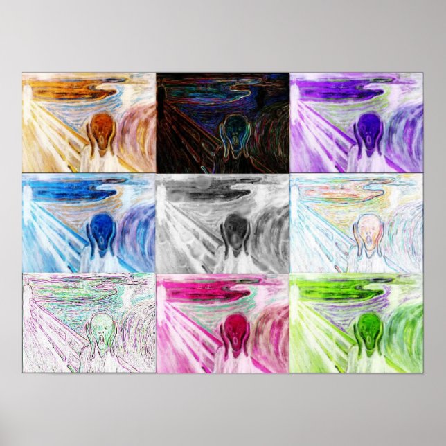 Póster poster "Scream Collage" (Frente)